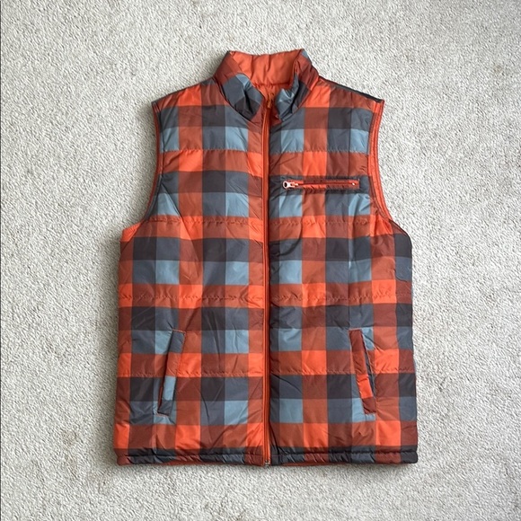 Route 66 Other - Route 66 Orange and Gray REVERSIBLE Puffer Jacket with Quilted Design